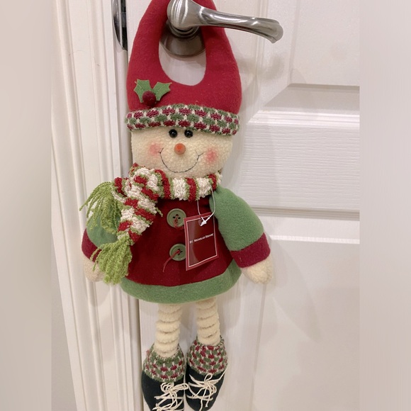 NWT Snowman plush door hanger - Picture 1 of 3